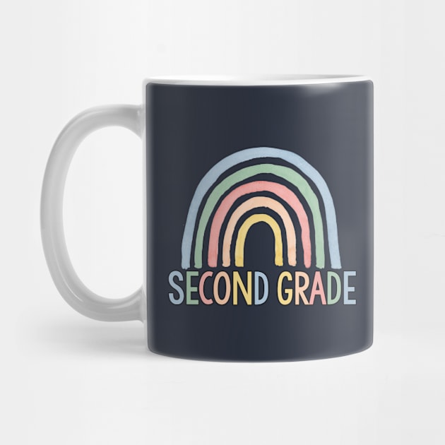 Second Grade Gift Second Grade Teacher Gift Second Grade Rainbow by kmcollectible